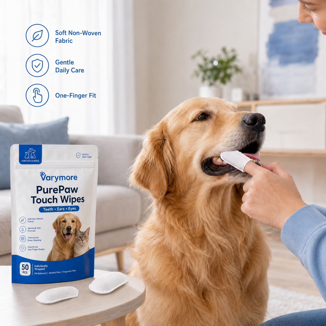 PurePaw Touch Wipes