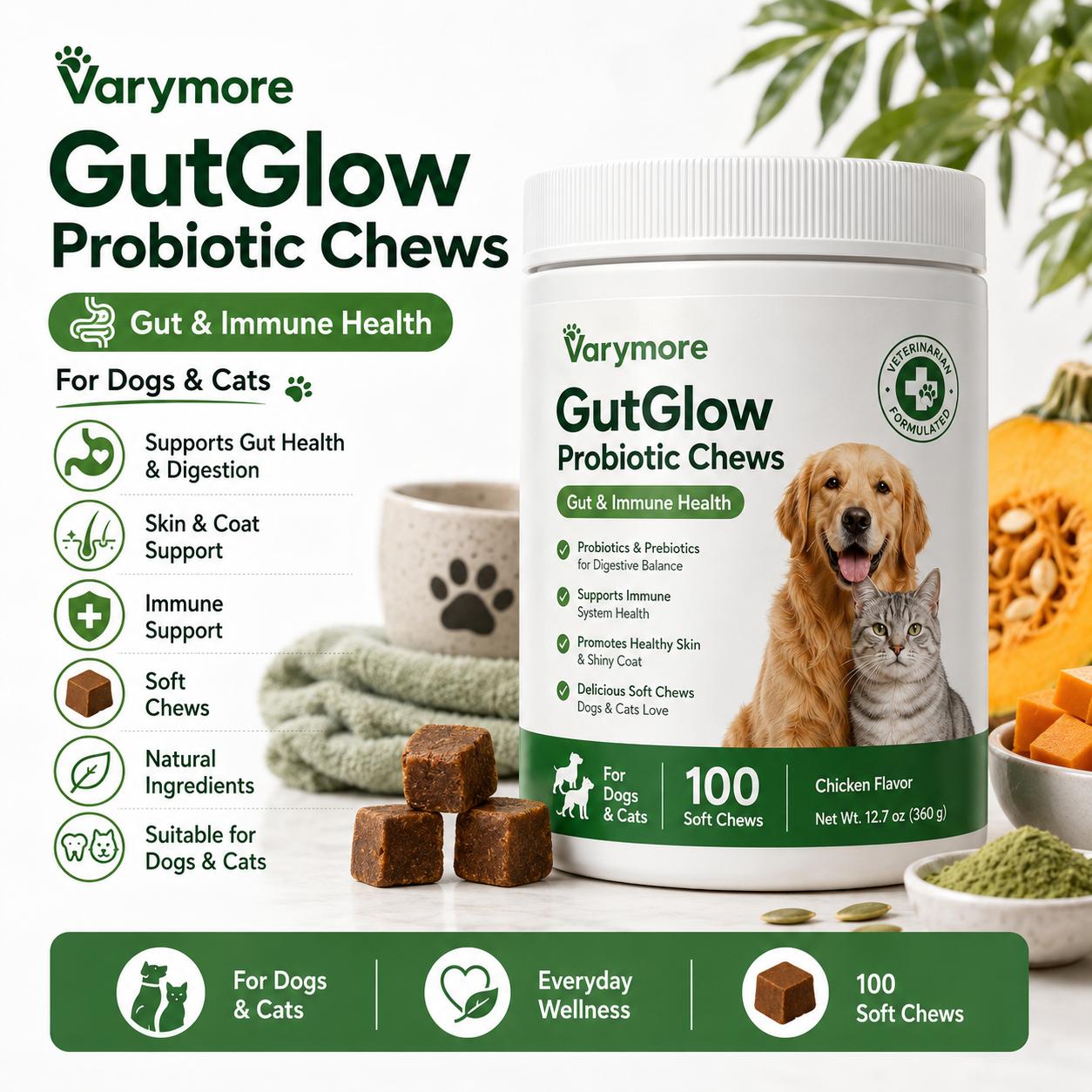 GutGlow Pet Probiotics